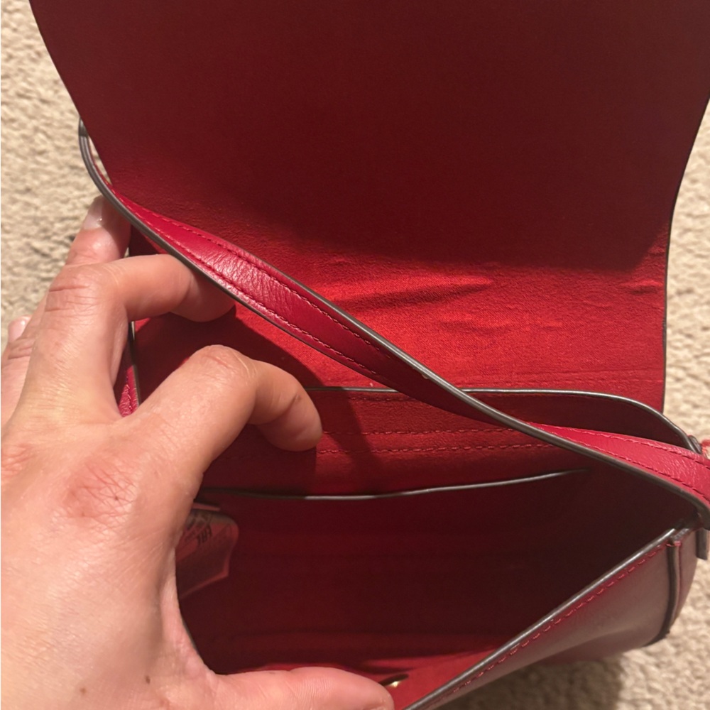 GAP Red Leather Bag - image 5